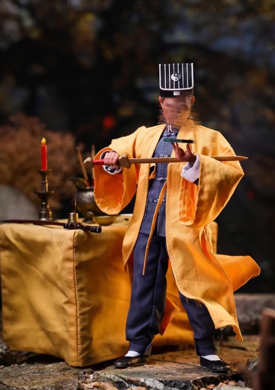 Mountain Studio Yellow-Clothed Hero 1/12 Taoist Monk Action Figure Model