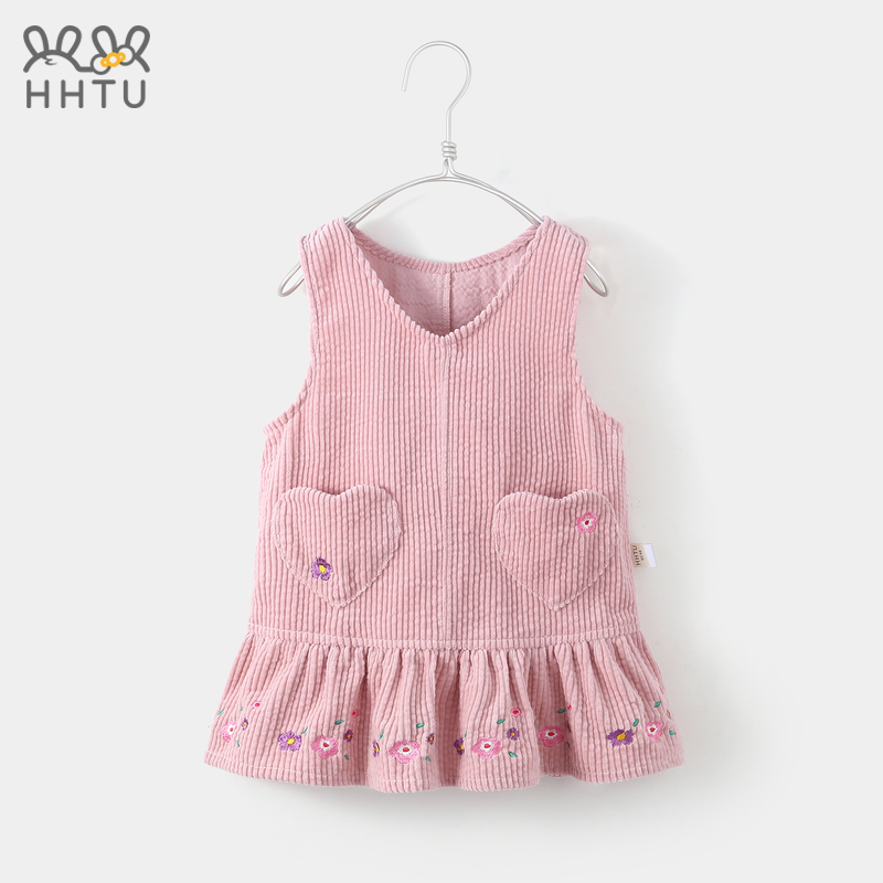 Girls tank top skirt spring 2022 new baby dress spring and autumn children's cotton corduroy skirt