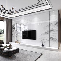 Bamboo wood fiber integrated wallboard TV background wall modern simple living room imitation Dali stone wall board film and television Wall
