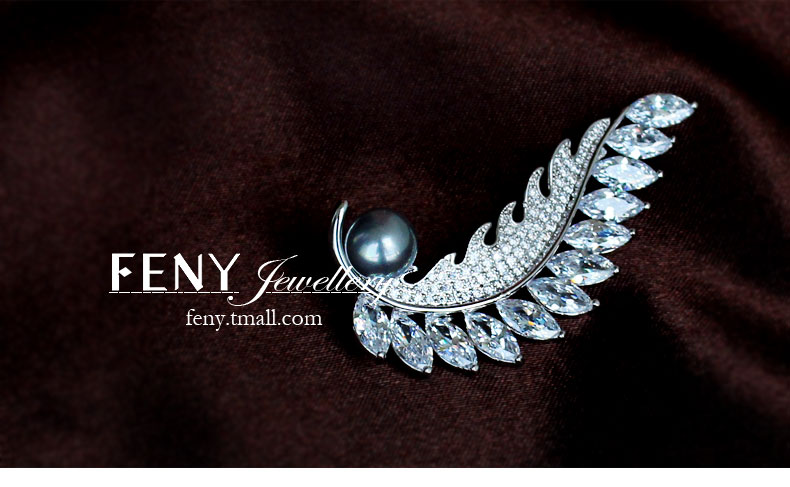 Broche femme FENY en Zircon diamant - Ref 1172877 Image 15