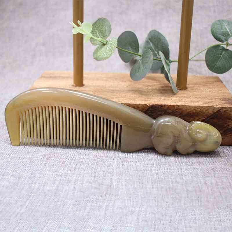 Snow manatee horn white yak yak horn sheep comb