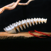 Snow Sea Horn Natural White Buffalo Horn Horn Comb High-end Custom Massage Cat Waist Keel Comb