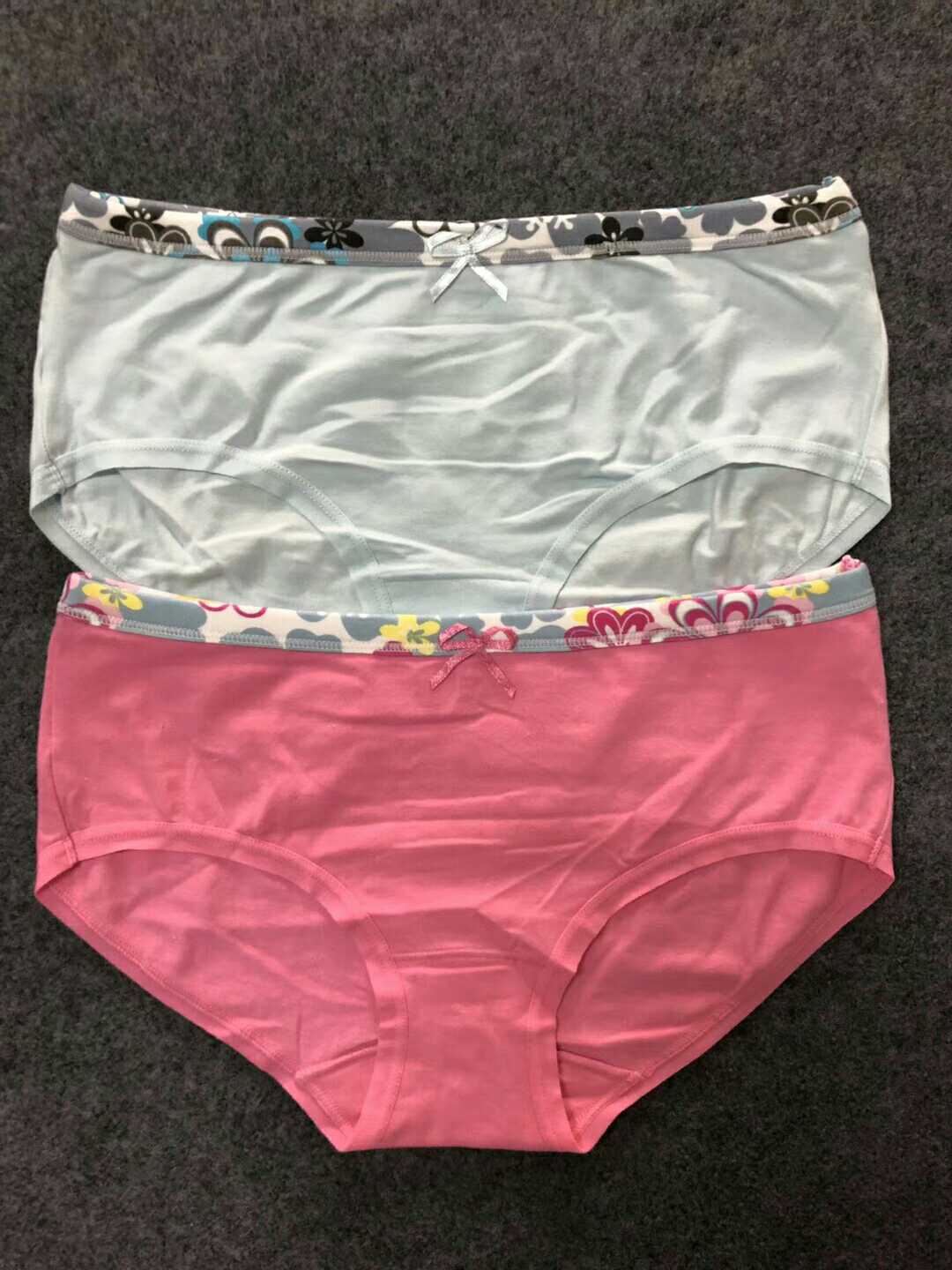 Lady Briefs Woman 100% Pure cotton crotch Large size in waist All cotton Sexy Pure Cotton Girl No Marks antibacterial Triangle pants