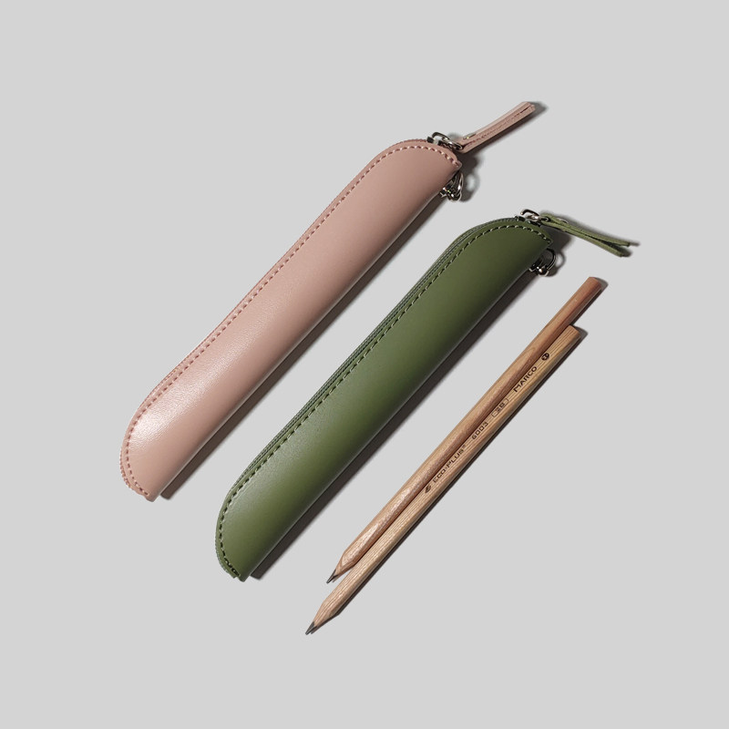 pu green pure color iPad pen pencil case single only applepencil pen cap One generation of apple pink pen bag