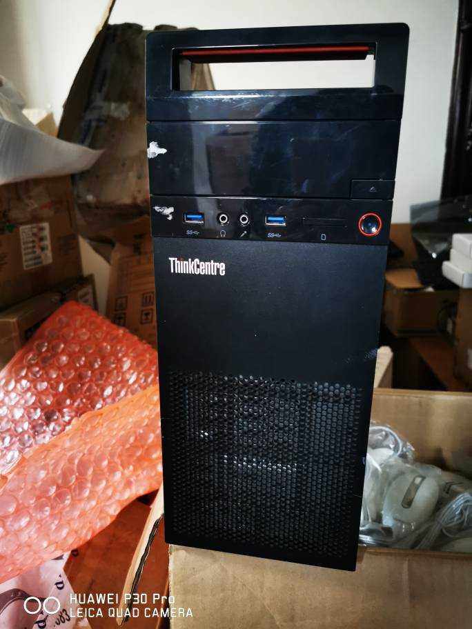 Lenovo e74 desktop chassis used to disassemble the machine