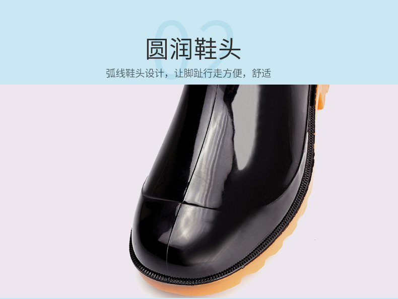 3515 giày nam mạnh mẽ đi giày nước trong ống mưa ủng nam giày chống cao su chống trượt giày cao su bọc giày đi mưa cao su