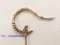 Painting Brow Cage Hook Accessories Brass Thyme Bird Cage Hooks Bamboo Festival Kirin Cage Hook