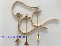 Boutique high-grade thrush bird cage lark hook brass hook Sichuan hook pure handmade bird cage hook accessories