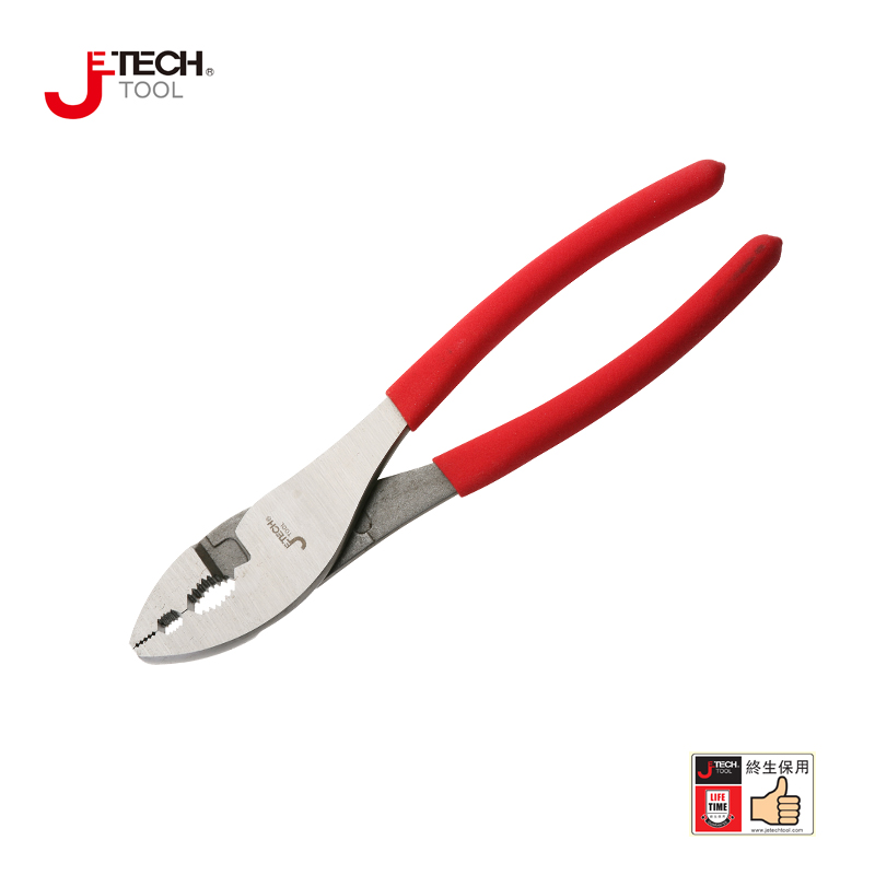 Jieke carp pliers water pipe pliers strong pliers two-color plastic handle 6 inches 8 inches 10 inches hardware tools