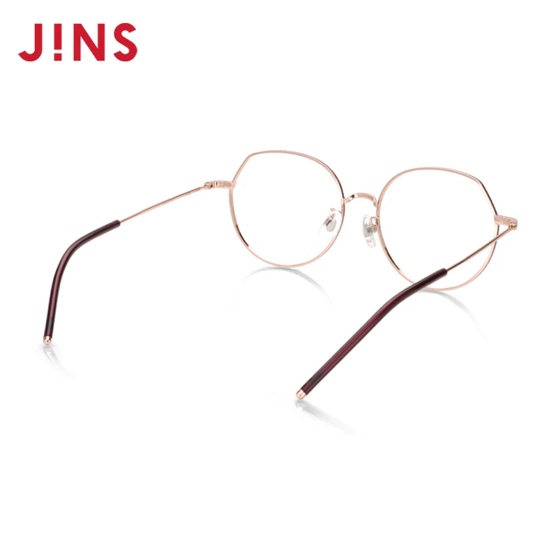 [日本JINS含镜片优雅精致复古近视镜可加配防蓝光PC镜片LMF20S087]