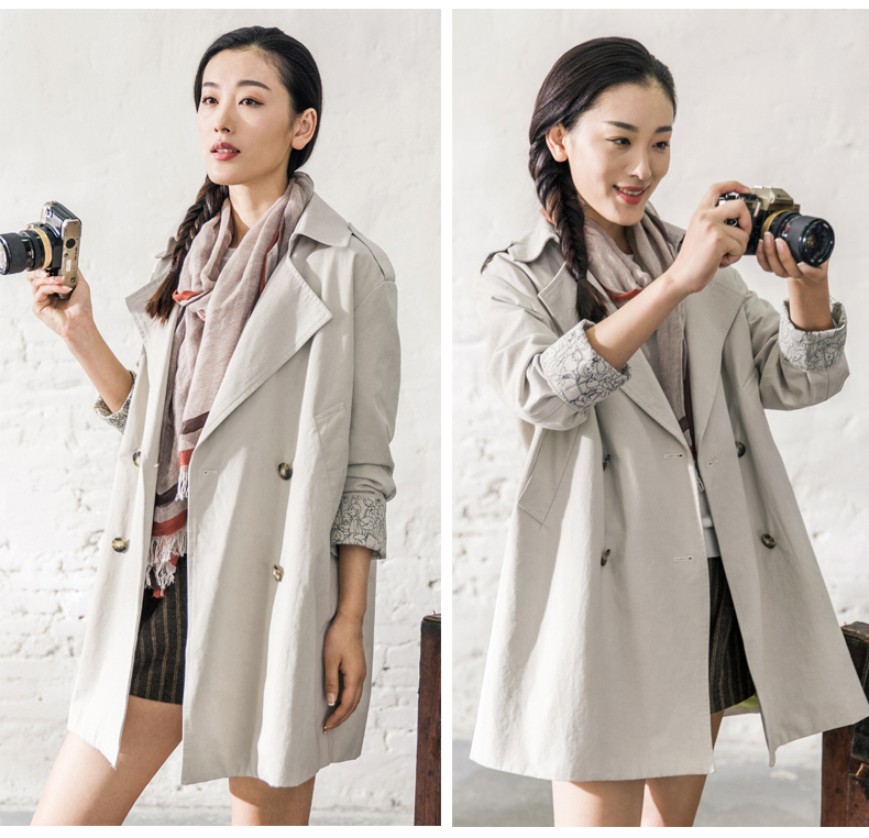 Trench pour femme INMAN   en Coton - Ref 3228057 Image 15