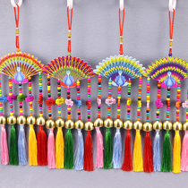 Wholesale creative Yunnan ethnic style peacock wind chime hanging string living room childrens room home fresh decoration wall wall