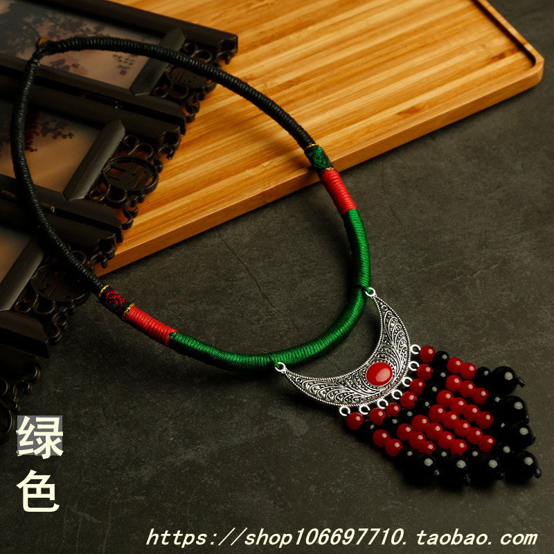 Batch of Hair Pure Handmade handmade woven Rawline item Circle Line necklace Name family Wind head Decorative Ornament Retro