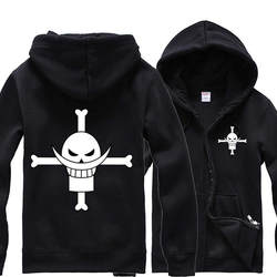 One Piece Whitebeard Sweatshirt Anime Peripheral Clothing Students and Teenagers Jacket two-dimensional Autumn and Winter Thicktshirt