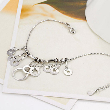 Bracelet de cheville Femme en Argenterie - Ref 3101971 Image 4