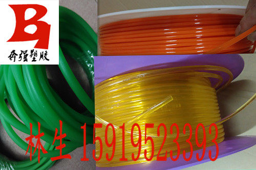 Red yellow green coarse light surface circular belt TPU solid bulb glue polyurethane rod 6 7 8 9 10mm