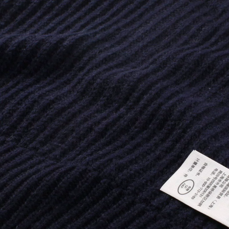 Áo len len xoắn len áo len ấm áp áo khoác nam dày len áo mùa thu và mùa đông xử lý cashmere