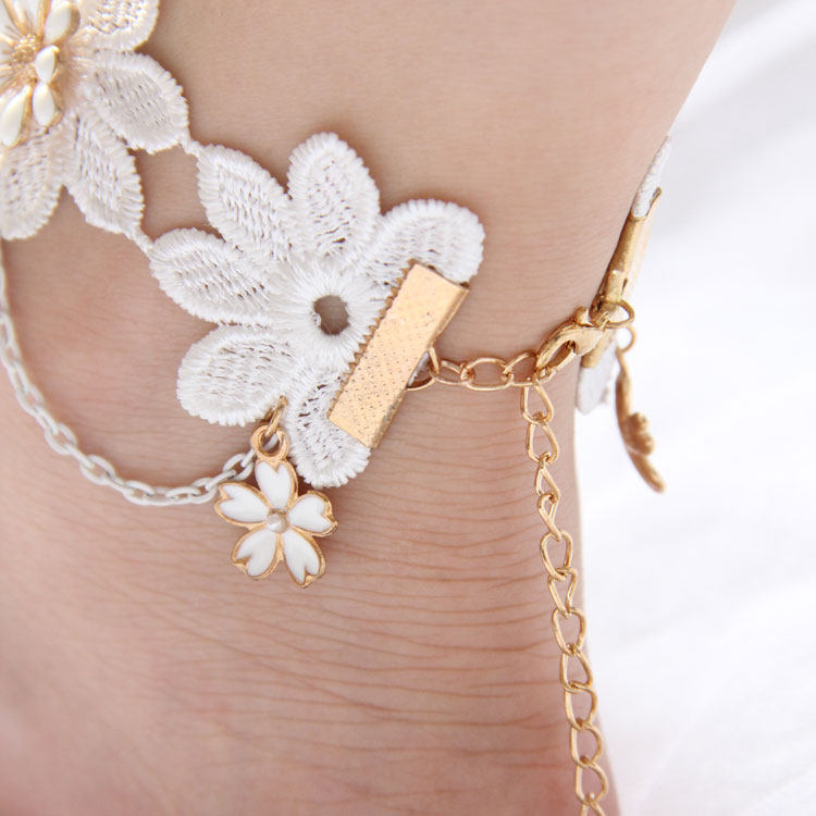 Bracelet de cheville Femme OTHER   en Dentelle - Ref 3102362 Image 3