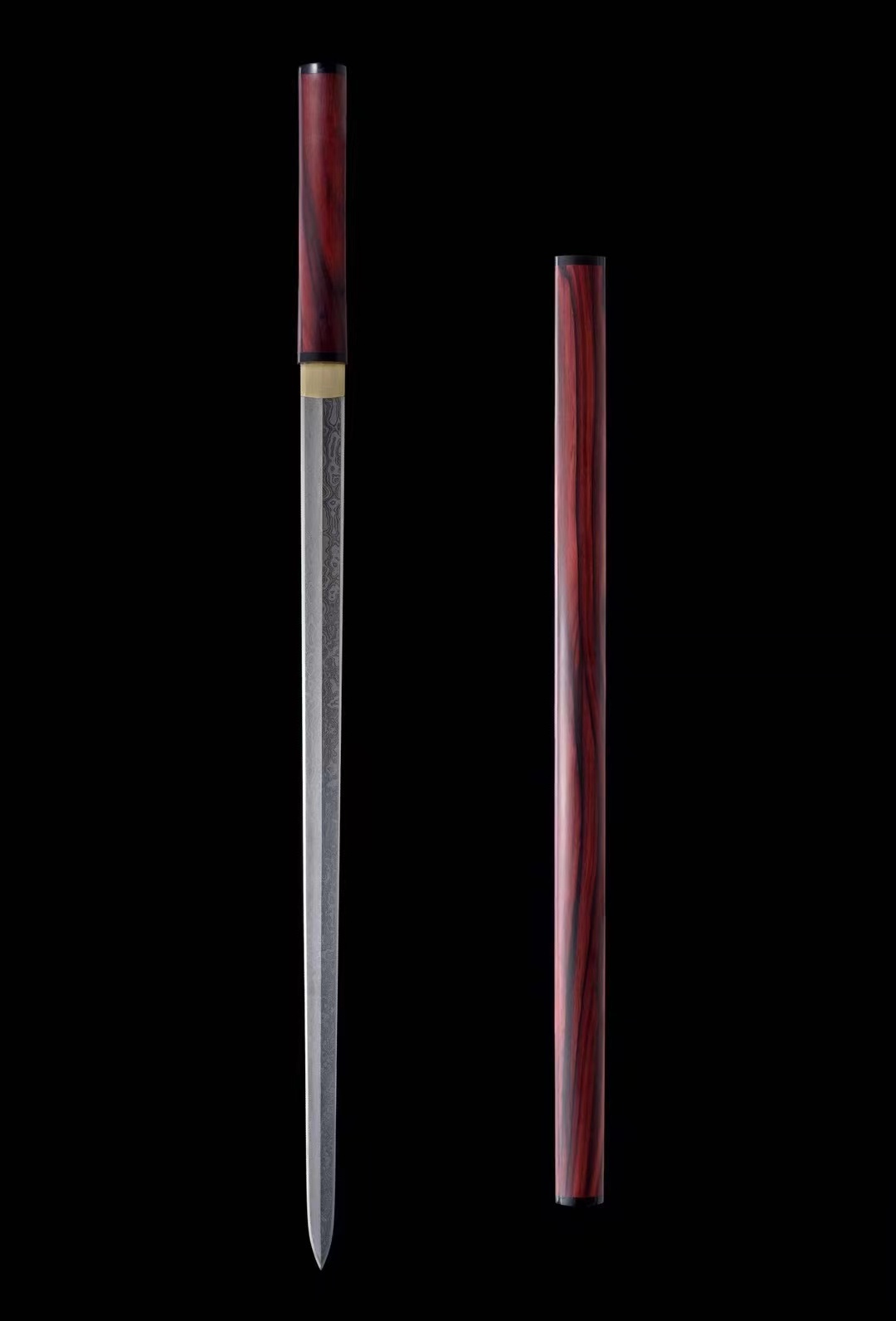 Zhejiang Province Arts and Crafts Master Ji Satoshi's hand as unopened blade meteor large tile sword custom made