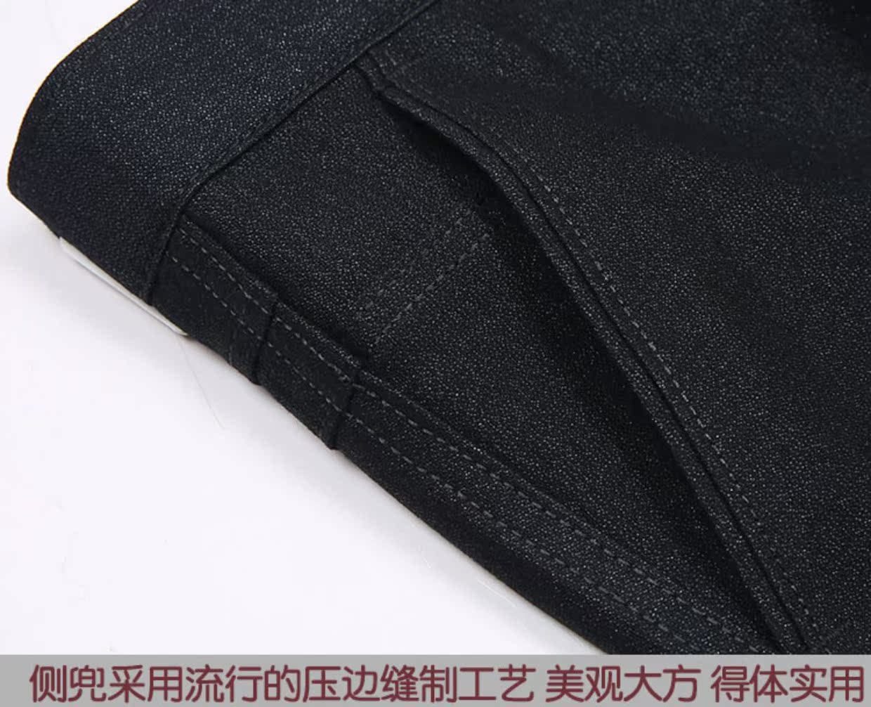 Quần cạp cao cạp cao sâu quần trung niên nam Thu đông dày kinh doanh miễn phí nóng trung niên quần dài lỏng lẻo quần ngủ nam