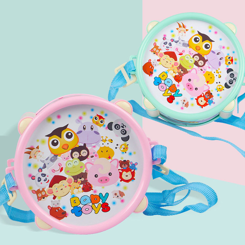 baby baby early teach hand beat drum rattle hammer horn beat clapping drum children's toy shake percussion instrument suit