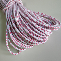 Elastic band rubber band round rope red and white diameter 4mm elastic thread tie telescopic sleeve waist elastic rope