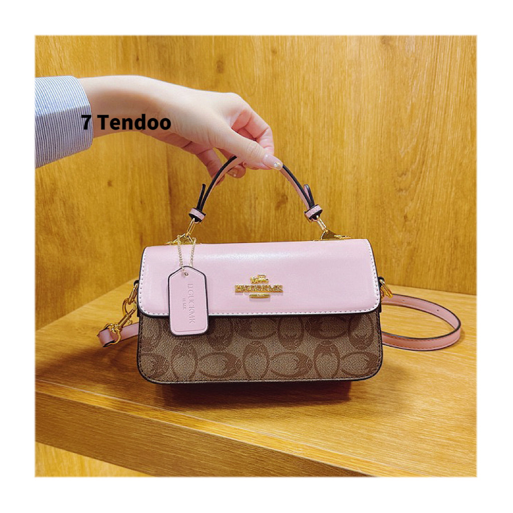 2025 новая легкая роскошная маленькая квадратная сумка с принтом, повседневная сумка дикого контрастного цвета, сумка через плечо, модная женская сумка-мессенджер