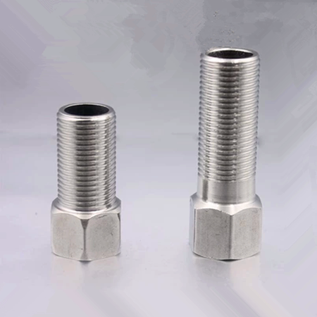 Stainless steel 4 points inside and outside wire direct lengthening extension connector inside and outside extended joint stainless steel connector accessories