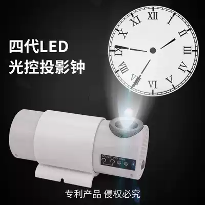 Fourth generation LED Projection clock European Roman silent projection clock living room wall clock hanging top Projection Clock