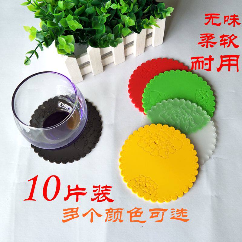 Creative Home Desk Cushion Heat Resistant Round Cup Cushion Anti-Slip Kitchen Heat Insulation Mat Silicone Table Cushion Anti-Burn Mat Bowl Mat