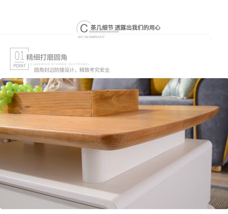 Đa chức năng lưu trữ bàn cà phê kết hợp tủ TV Sáng tạo Bắc Âu căn hộ nhỏ phòng khách kết hợp đồ nội thất - Bộ đồ nội thất mẫu giường ngủ hiện đại 2020