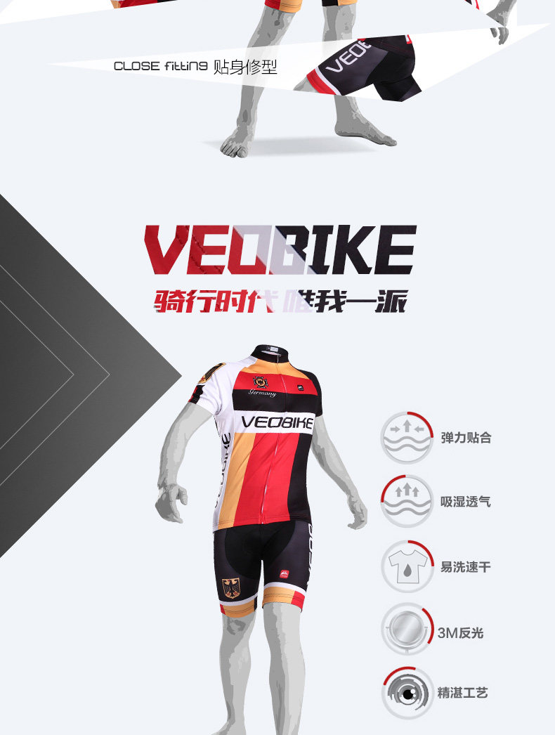 Tenue de cyclisme homme VEOBIKE - Ref 2230773 Image 9