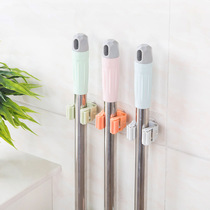 The mop of adhesive hook toilet Chuck mop rack free punch tuo ba jia hanging mop broom holder mop rack