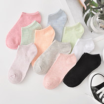 Socks Children Short Sox Shallow Mouth Lovely Day Ensemble Pure Cotton Boat Socks Summer Thin low Help non-slip invisible Sox spring and autumn