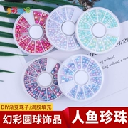 Symphony Pearl Epoxy Bao vây Nail Art Jewelry Set Tool Nàng tiên cá nổi bật Tự làm Trang sức Kích thước - Công cụ tạo mô hình / vật tư tiêu hao