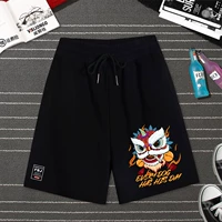 Проснись шорты львиной головы (красивые)-блокновые шорты fbj