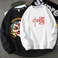 Tide, утепленная утепленная толстовка, утепленный лонгслив для влюбленных, куртка, круглый воротник, большой размер