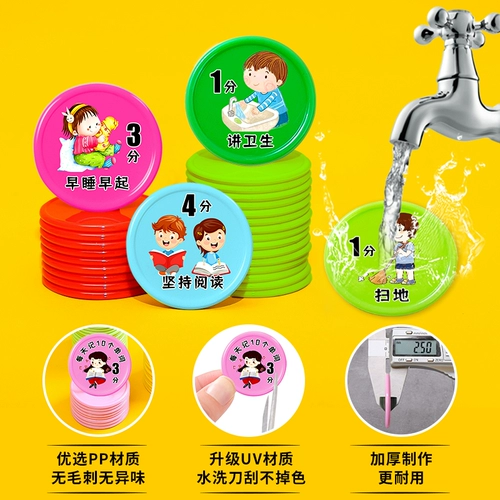 Вознаграждение карты детских баллов карт карты начальной школы для разрабатывающих монет для развития поощряющих монет для настройки вознаграждений за валюту