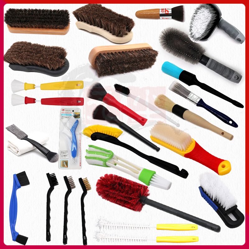 Professional Car Hub Brushed Car Wash Tire Brush Cleaning Brush Car Wash Brush Car Clean Supplies Non-slip Straight Shank