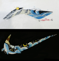 Hand Embroidered Diy Clothes Material Bag Self-Embroidered T-shirt Lovers China Wind Personality Patterns Send Boyfriend Gifts