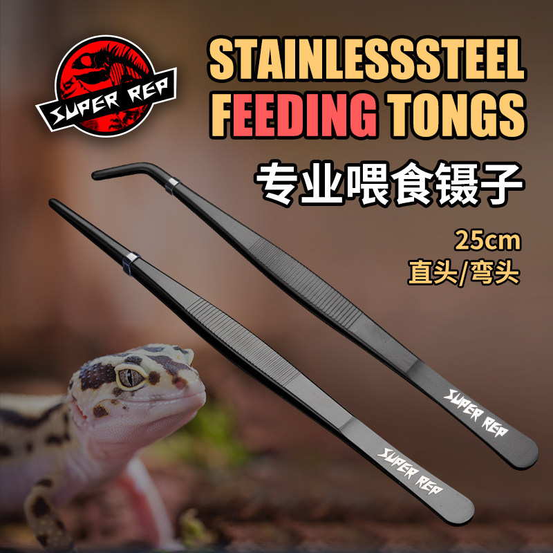 Climbing Darling Professional Fed Stainless Steel Tweezers Bread Worm Crickets Dubia Trap clamping feeding box cleaning tools