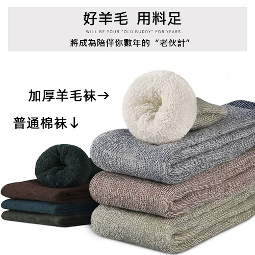 暖身先暖脚|美利奴羊毛袜男女加厚冬季中长筒雪地袜超柔软保暖袜