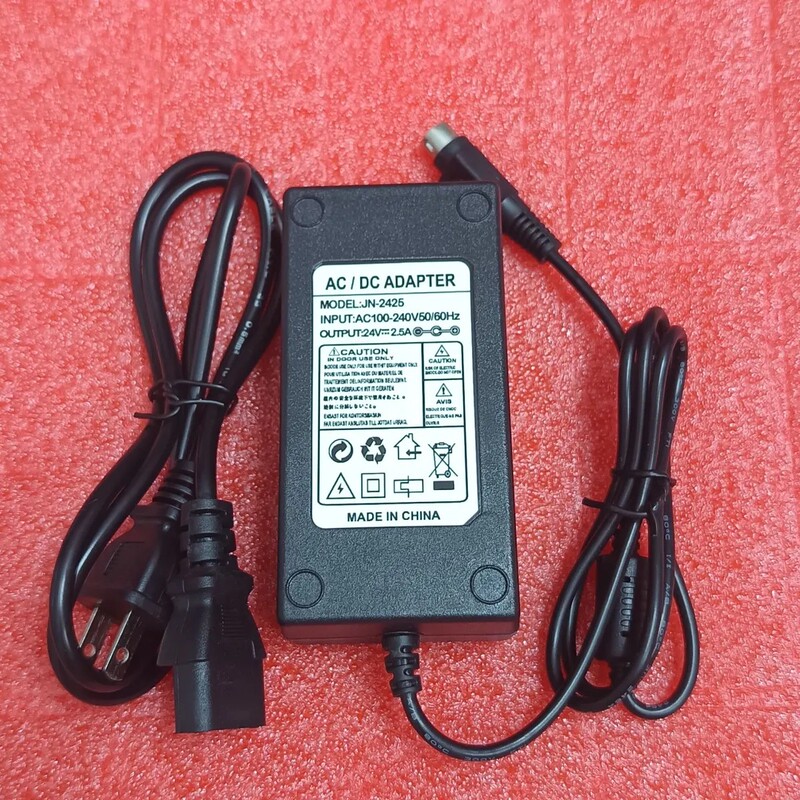 Suitable for Shangmi D1 D2 D1S T1 Cash Register Ordering Machine Power Adapter 24V Four-Pin Charger Cable