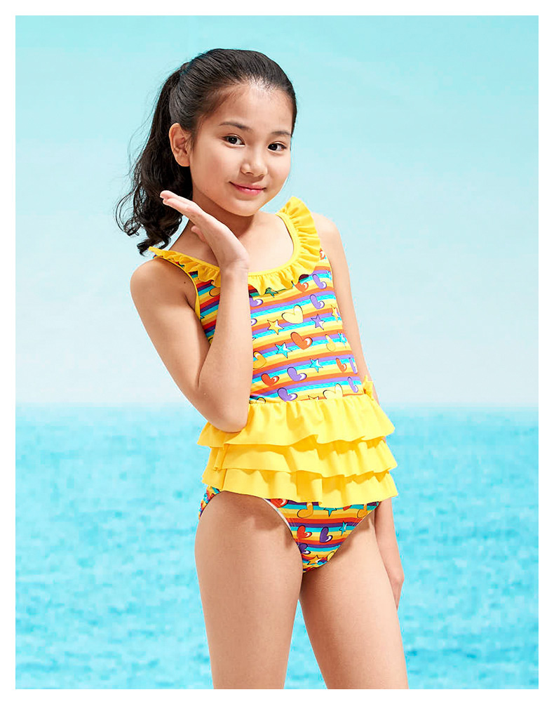 Đồ bơi cho trẻ em gái Big Boy Split Princess Dress Học sinh Boxer - Bộ đồ bơi của Kid đồ bơi trẻ em nữ