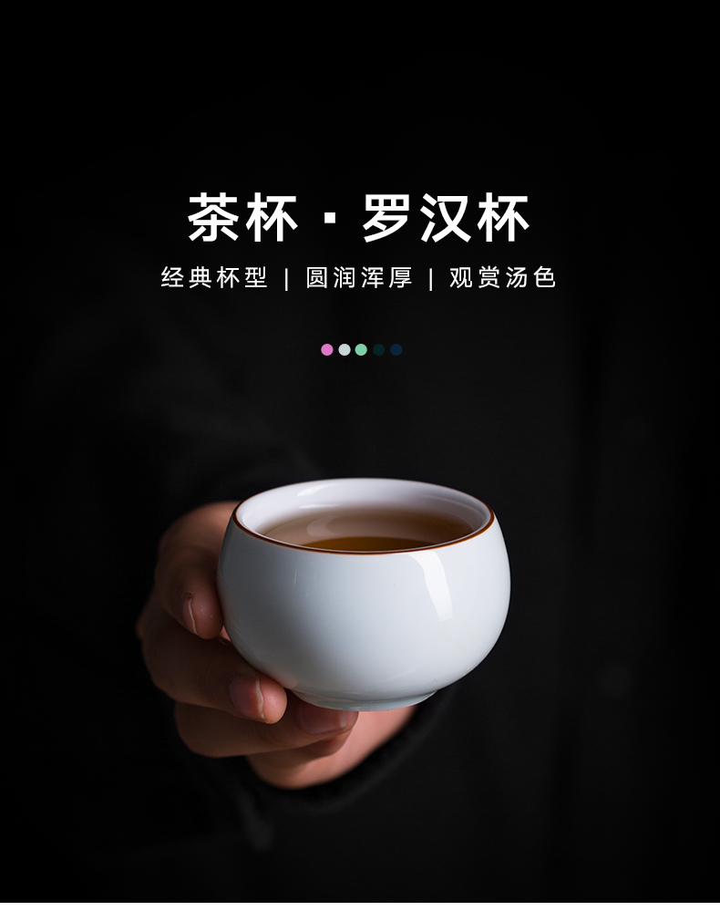 Ceramic cups sample tea cup master cup single cup home small cup tea light cup bowl kung fu tea set