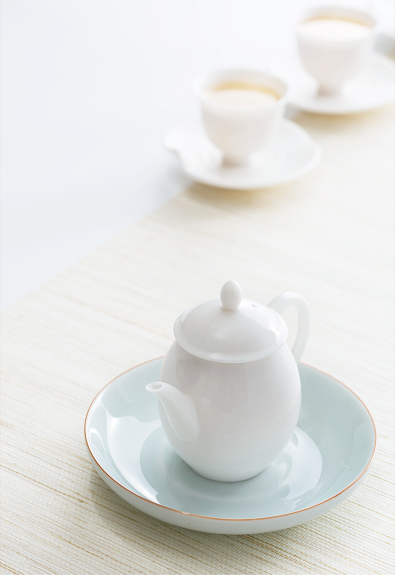 Ceramic dry plate tea accessories small as mini porcelain pot pot of tea tray bearing round saucer water pot holder