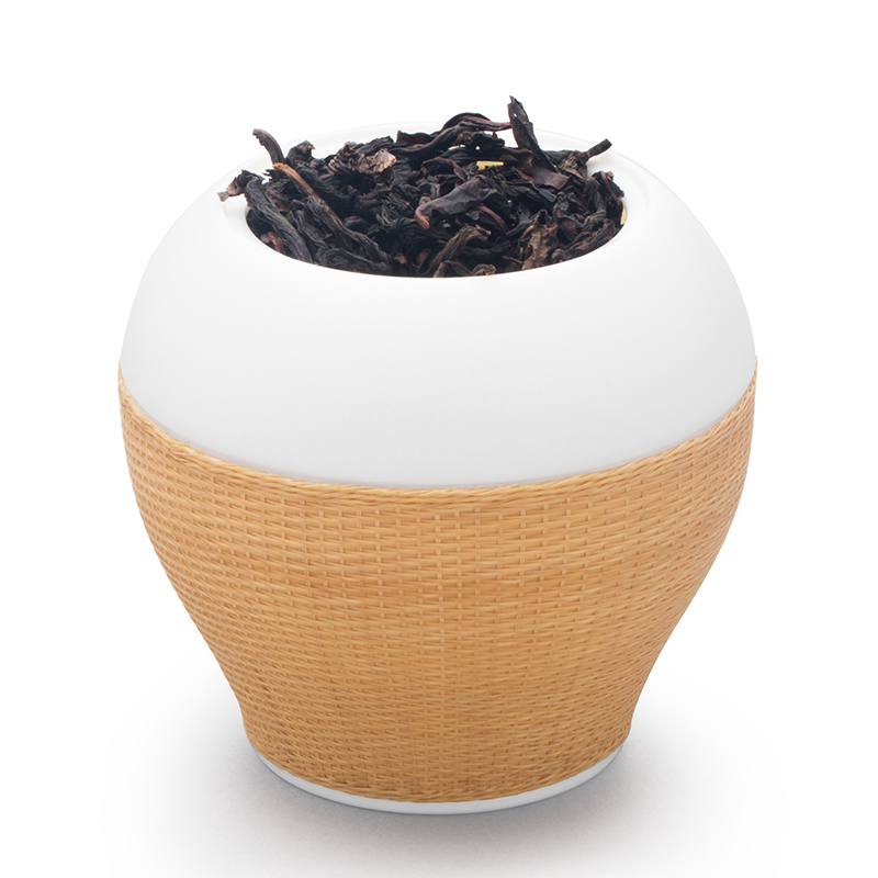 And creation of caddy fixings dehua white porcelain ceramic wake POTS with buckle, porcelain small mini portable storage POTS