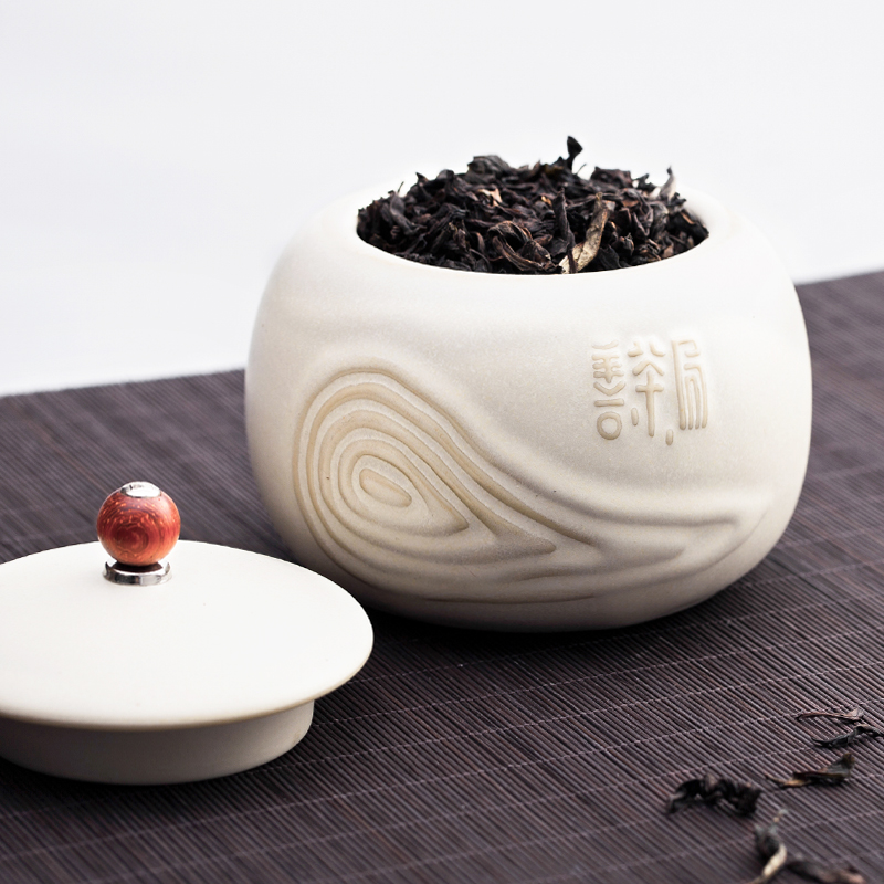 And creation of ceramic tea pot of tea tins small seal And tea pot put POTS storage tank