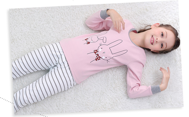 Bộ đồ lót tuổi teen cho bé gái 7 bé gái 9 bé lớn 12 áo len cotton 15 tuổi và một nửa cổ cao quần áo mùa thu quần áo trẻ em nam