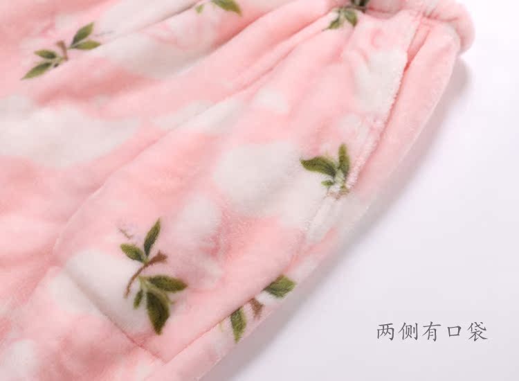 Quần Nhật Bản flannel pyjama quần mùa thu đông dày quần ấm nhà hoạt hình tháng quần lỏng với kích thước lớn quần jean nam đẹp